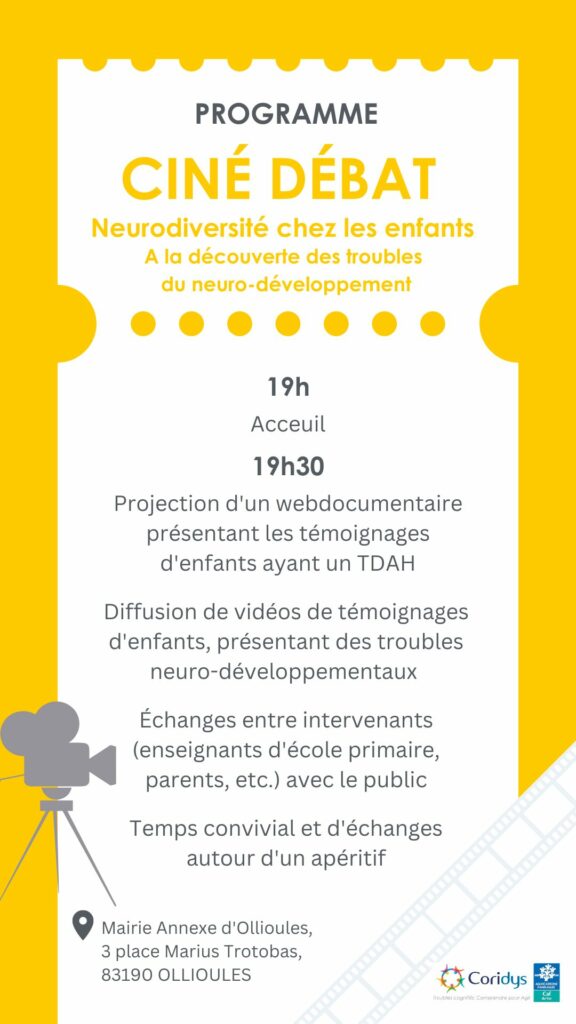 Ciné débat Neurodiversité chez les enfants