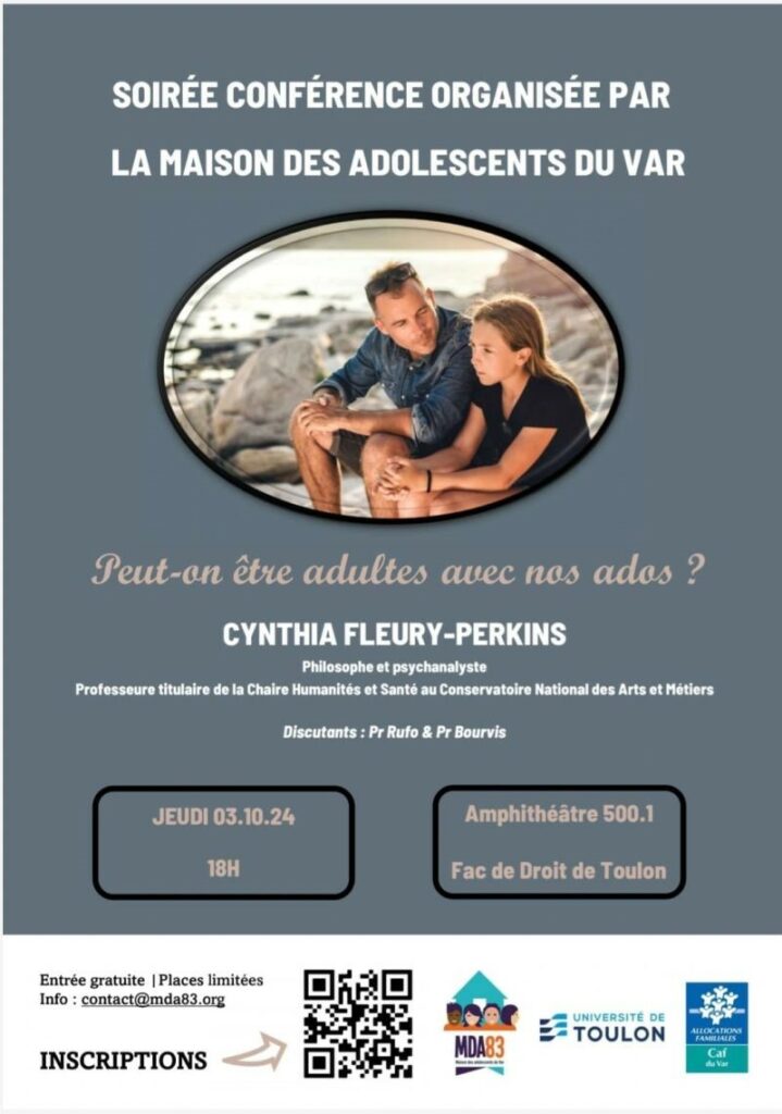 Affiche conférence MDA 83 du 3 octobre 2024