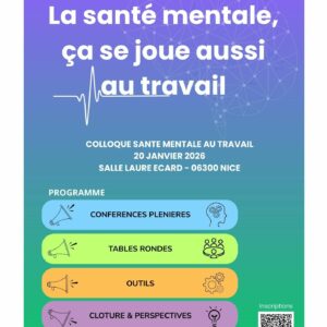 Affiche colloque Santé mentale au travail - CODES 06