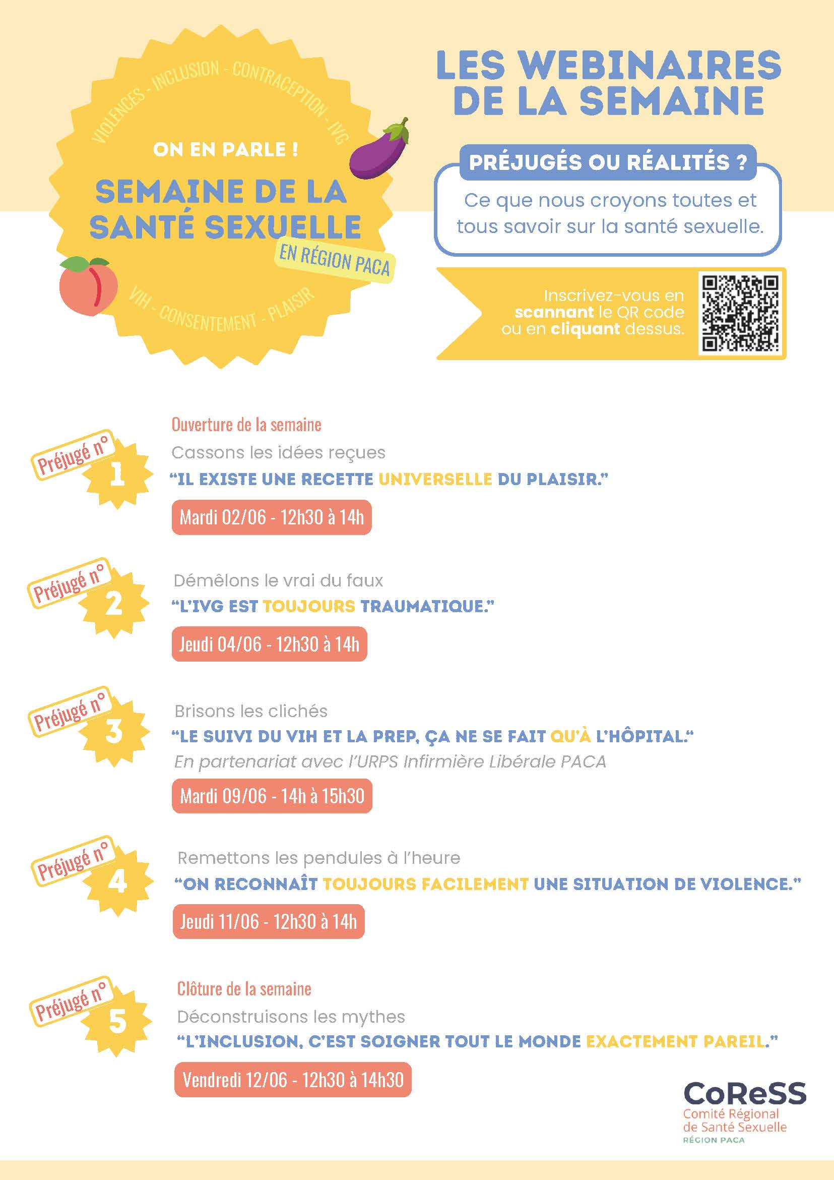 Programme semaine Santé Sexuelle-CORESS PACA
